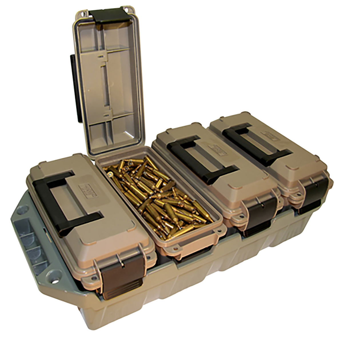 MTM AC4C 4-Can Ammo Crate .30 Cal Ammo Cans Army Green/Dark Earth