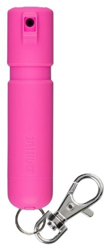 Sabre Mighty Discreet Pepper Spray 0.18 oz 12 ft Range Hot Pink - Snap Clip Keychain