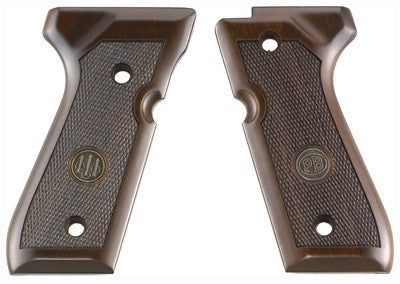 Beretta 92/96 Standard Wood Grips with Medallion - Genuine Walnut