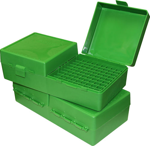 MTM Case-Gard RS200-10 200-Rd Flip-Top Small Rifle Ammo Box Green