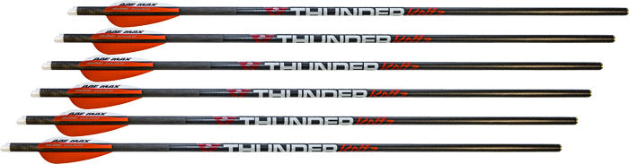 PSE Archery Thunderbolt 22" Carbon Crossbow Bolts - Fits PSE Fang - 6-Pack