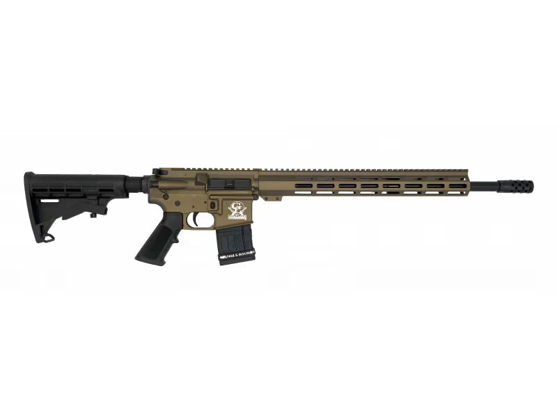 Great Lakes Firearms GL-15 AR-15 450 Bushmaster 18" 5+1 Semi-Auto Rifle - Burnt Bronze