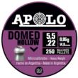 Apolo Pellets Domed Hollow .22 Cal 14.6gr Pellets - 250 ct