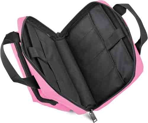 US PeaceKeeper Mini Range Bag Pink 12.75" 600D Polyester - 8 Pistol Magazine Holders