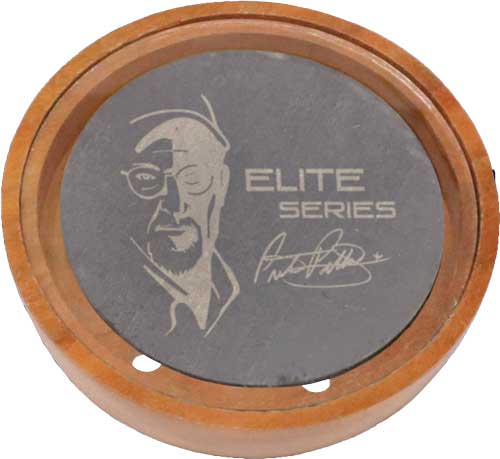 Pittman Game Calls Elite Series Crystal Pot Turkey Call - Slate Black Wood
