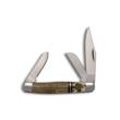 American Buffalo Knife & Tool Roper Laredo Stag Stockman 3-Blade Folding Knife