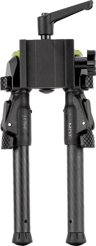 MDT GRND-POD Bipod 4.5-9 in Carbon Fiber RRS Dovetail/ARCA - Green Accent