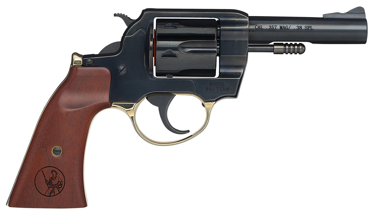 Henry H017GDM Big Boy .357 Mag/.38 Spl 4" 6-Shot DA/SA Revolver - Gunfighter Walnut Grip