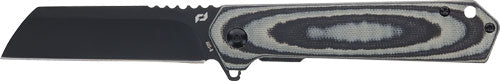 Schrade Lateral Folder 3.25" AUS-10 Folding Cleaver Blade Black/Grey G10 Handle