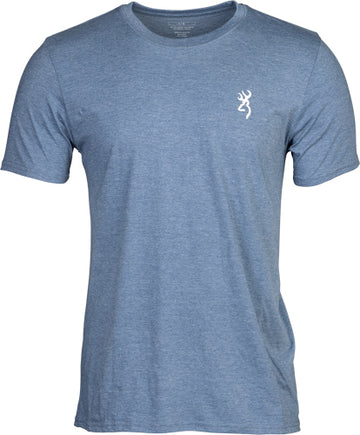 Browning Hunt Tough Short Sleeve T-Shirt Blue XL