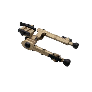 Accu-Tac WB-4 Wide Body Bipod ARCA QD Tan 6061-T6 Aluminum 4.5"-7.5"