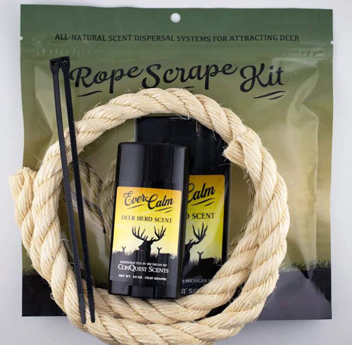 ConQuest Rope Scrape Kit with EverCalm Deer Herd Scent Stick