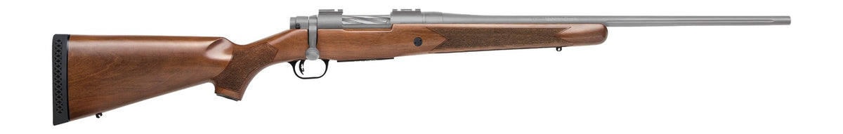 Mossberg Patriot 308 Win 22" 5+1 Bolt-Action Rifle - Cerakote Stainless, Walnut