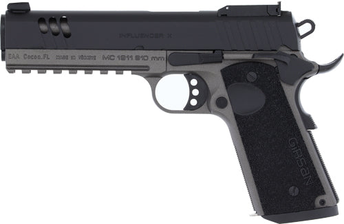 Girsan MC1911S Influencer X Government 10mm 5" 9+1 Semi-Auto Pistol - Tungsten/Black
