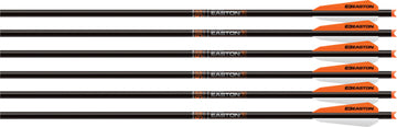 Easton Xbow Bolt 9mm Carbon 22" 3" Vanes Half Moon Nock 6-Pack