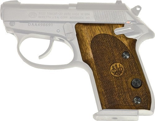Beretta 3032 Tomcat Walnut Wood Checkered Pistol Grips - Set of 2