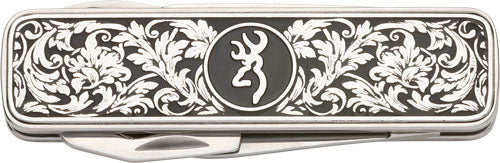 Browning Morgan Folder 1.75" Multi-Function Folding Knife - Scroll Engraved