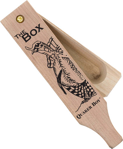 Quaker Boy The Box Turkey Box Call - Poplar & Cherry 2-Sided