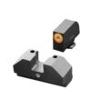 XS Sight Systems F8 Night Sights for Glock 17/19/22-24/26/27/31-36/38 - Orange Outline Front/Green Tritium