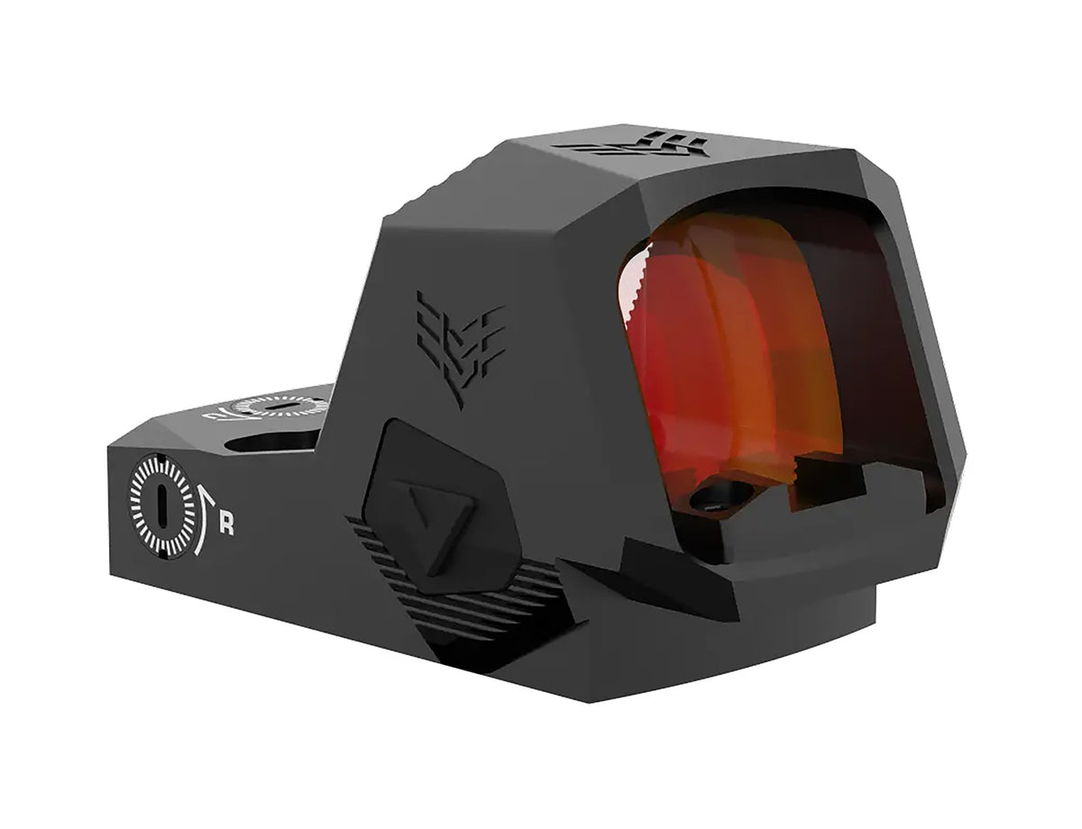 Swampfox Optics Sentinel II 1x20mm 3 MOA Micro Red Dot Sight - Blackout Rear Sight