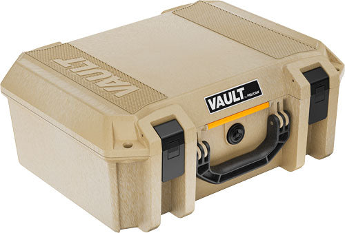 Pelican Vault V300 Large Pistol Case Pre-Cut Foam 5-Pistol Tan