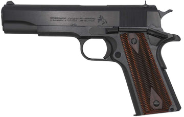 Colt Mfg Government 1911 38 Super 5" 9+1 Semi-Auto Pistol - Royal Blue Rosewood