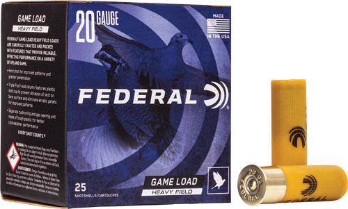 Federal Game-Shok 20 Gauge 2.75 in 1oz #6 Shot 250 Rd Case