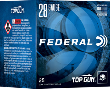 Federal Top Gun 28 Gauge 2.75" 3/4 oz #8 Shot - 250 Rd Case