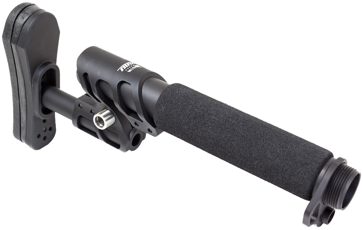 Odin Works Zulu 2.0 AR-15 Stock Kit w/ Padded Buffer Tube - Black 6061 Aluminum