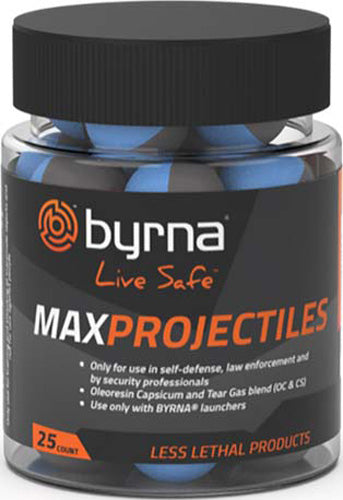 Byrna Technologies Max Projectiles .68 Cal 25-Count Tub - OC/CS Chemical
