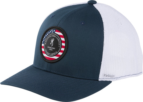 Browning Freedom 110 Mesh Back Cap Circle Patch Navy/White