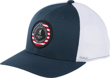 Browning Freedom 110 Mesh Back Cap Circle Patch Navy/White