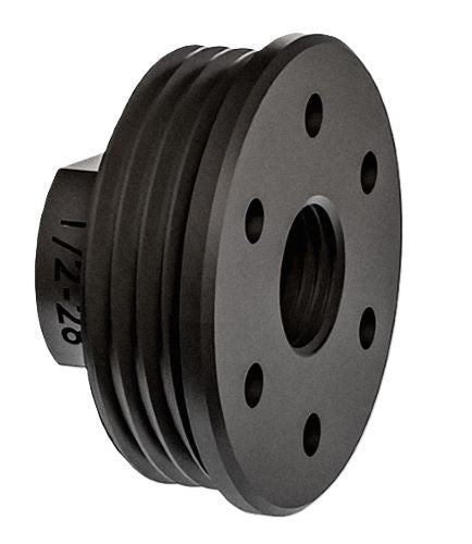 GrovTec GTHM370 HUB Direct Thread Suppressor Adaptor 1/2x28 - Black Nitride
