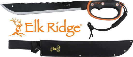Elk Ridge ER279S 21.5" Machete 3CR13 Stainless D-Handle w/ Sheath