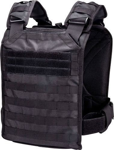 BulletSafe Tactical Plate Carrier Black 600D Polyester MOLLE OSFM