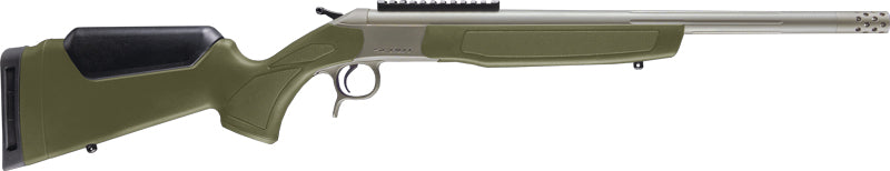 CVA Scout TD V3 350 Legend 20" 1-Rd Break-Action Rifle - Stainless OD Green Synthetic