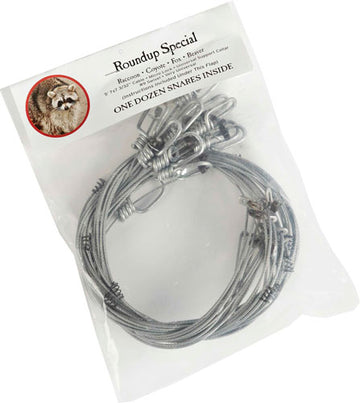 Duke Traps #1 Snare Trap Roundup Special 5'7" 7x7 3/32" Bag of 12