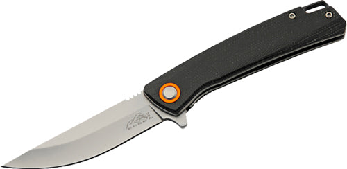 SZCO Sawmill RUC 4" Black Micarta Folding Knife D2 Steel Blade