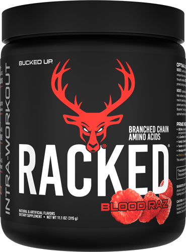 Bucked Up Racked BCAA Blood Raz 30 Servings Post-Workout Supplement