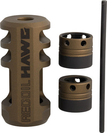 Browning Recoil Hawg Muzzle Brake Burnt Bronze .30 Cal 5/8x24 or 1/2x28 with Collars & Tool