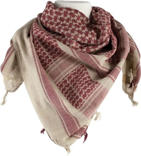 Red Rock Gear Shemagh Head Wrap 42" x 42" Cotton Tan/Brown