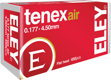 Eley Tenex Air .177 4.50mm 8.2gr Flat Nose Match Pellets 450-Pack