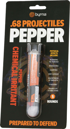 Byrna Technologies Pepper Projectiles .68 Cal 5-Count Tube