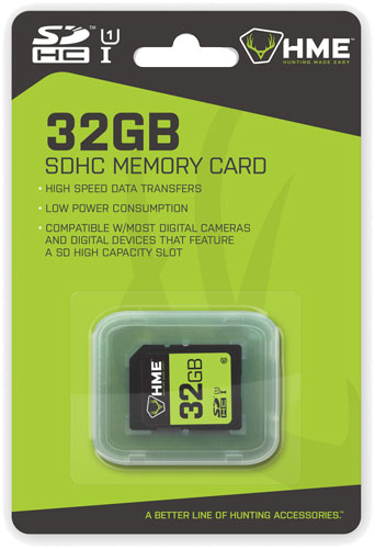 HME Products 32GB SDHC Memory Card for Trail Cameras - 1 Pack