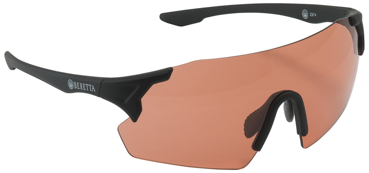 Beretta Challenge EVO Shooting Glasses Orange Lens Black Frame