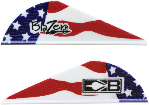 Bohning Blazer Vanes True Color 2" American Flag 100-Pack