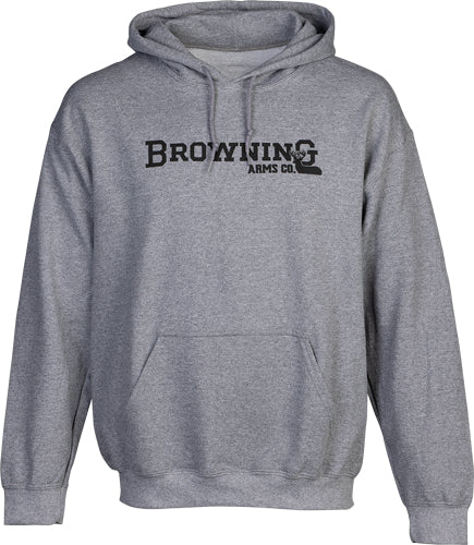 Browning Backfence Hoodie Heather Gray L