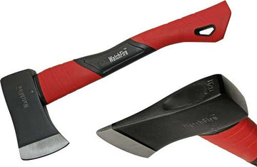 SZCO Rite Edge 14" Fiberglass Camp Axe 4" Blade Red Handle