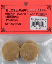 Modern Muzzleloader M-Loader Original Oiled Patch 50-59 Cal .010" 100-Pk