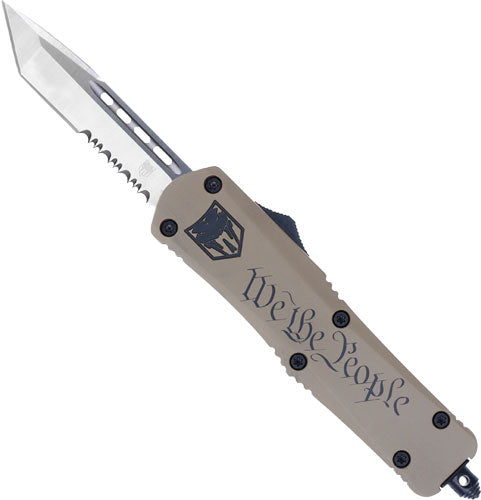 CobraTec Knives FS-3 Medium 3" OTF D2 Tanto Serrated We The People